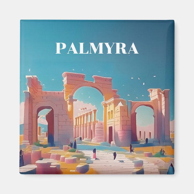 PALMYRA SYRIA RUINS مدينة تدمر تاريخ سوريا MAGNET (Framsidan)