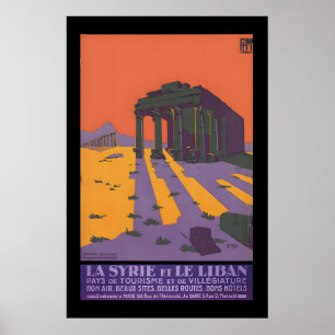 Palmyra Syrien - Baalshamins tempel - 1930-talet Poster