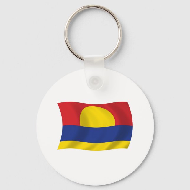 Palmyraatollen Flagg Nyckelring (Framsida)
