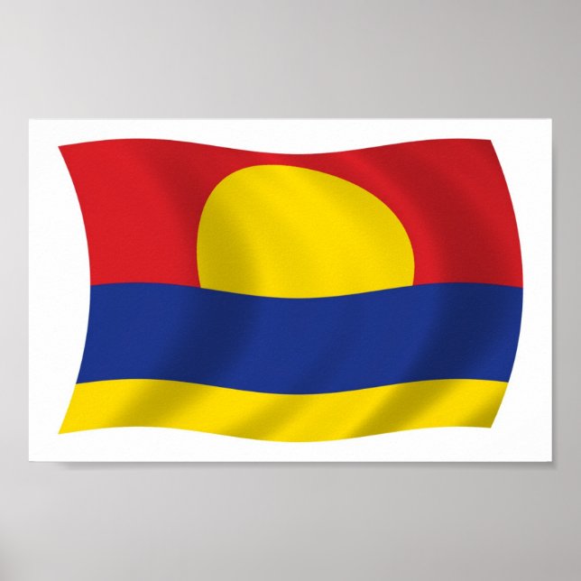 Palmyraatollen Flagga Affischtryck Poster (Framsidan)