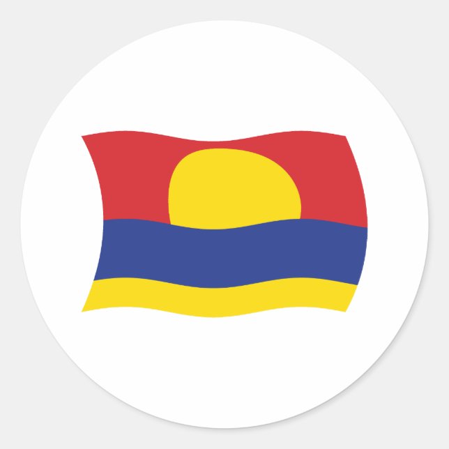 Palmyraatollen Flagga Klistermärke (Framsida)