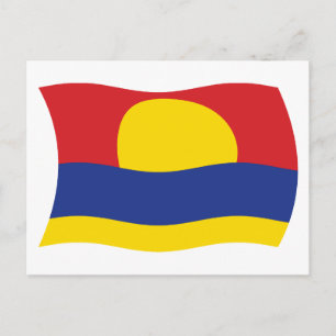 Palmyraatollen Flagga Postkort Vykort