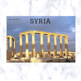 Palmyras ruiner Syrien Vykort