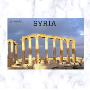 Palmyras ruiner Syrien Vykort