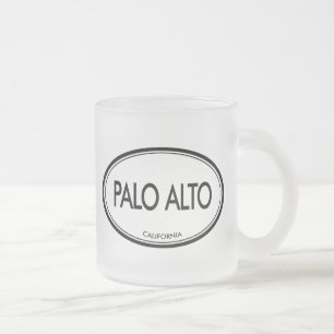 Palo Alto Kalifornien Frostad Glasmugg