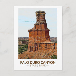Palo Duro Canyon State Park Texas Konst Vykort