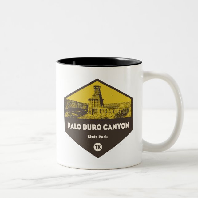 Palo Duro Canyon State Park Texas Två-Tonad Mugg (Höger)