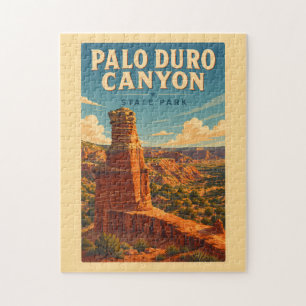 Palo Duro Canyon Texas Illustration Resa Konst Pussel