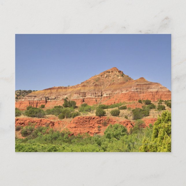 Palo Duro Canyon, Texas. Sten lagrar Vykort (Framsida)