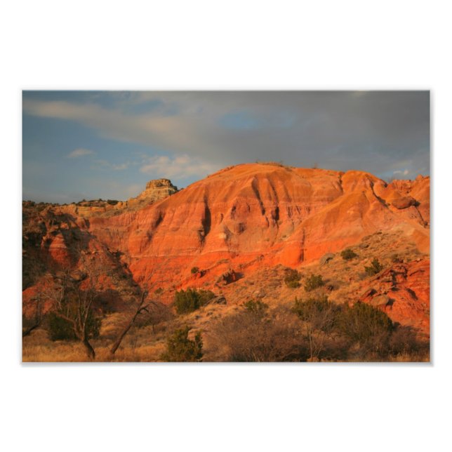 Palo Duro Canyon wall, Texas Fototryck (Framsidan)