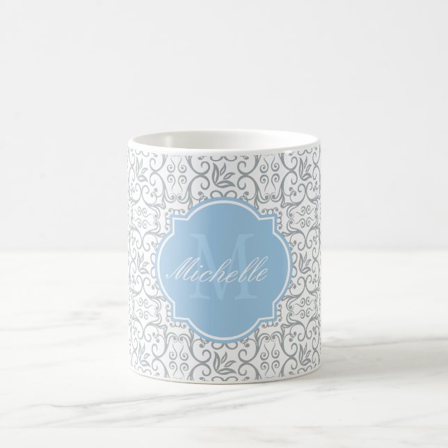 Paloma Damask Monogram Mugg (Center)