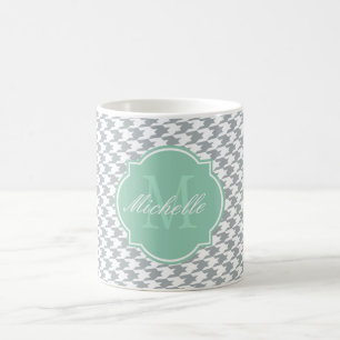 Paloma Houndstooth Monogram Mugg