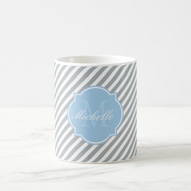 Paloma Stripe Monogram-mugg Kaffemugg (Center)
