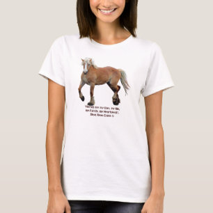 Palomino Belgium Draft Horse & Horses är min Klan Tee