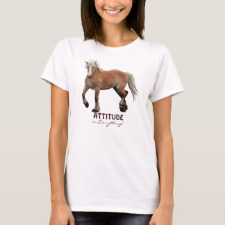 Palomino Belgium Draft Horse Sporty Apparel Tee Shirt