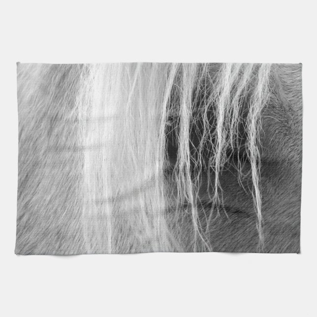 Palomino Black and White Kökshandduk (Horisontell)