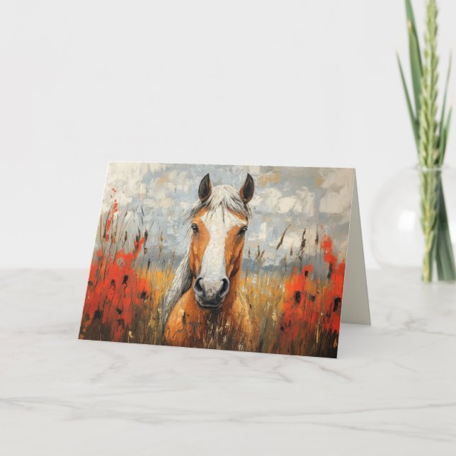 PALOMINO BLANK ALL-TILLFÄLLE-KORT TACK KORT (Framsida)