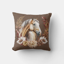 Palomino Guld Horse Autumn Wandeans Dekorativ kudd Kudde