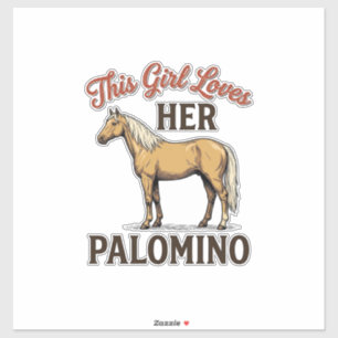 Palomino-hästälskare Vintage-gravyr T-shirt_1 Klistermärken