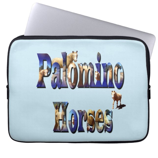 Palomino-hästar Bildlogotyp, Laptop Fodral (Framsidan)