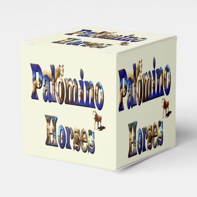 Palomino-hästar Bildlogotyp, Presentaskar (Framsidan Sidan)