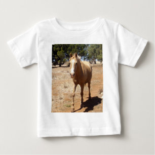 Palomino Horse Hälsning Tee Shirt
