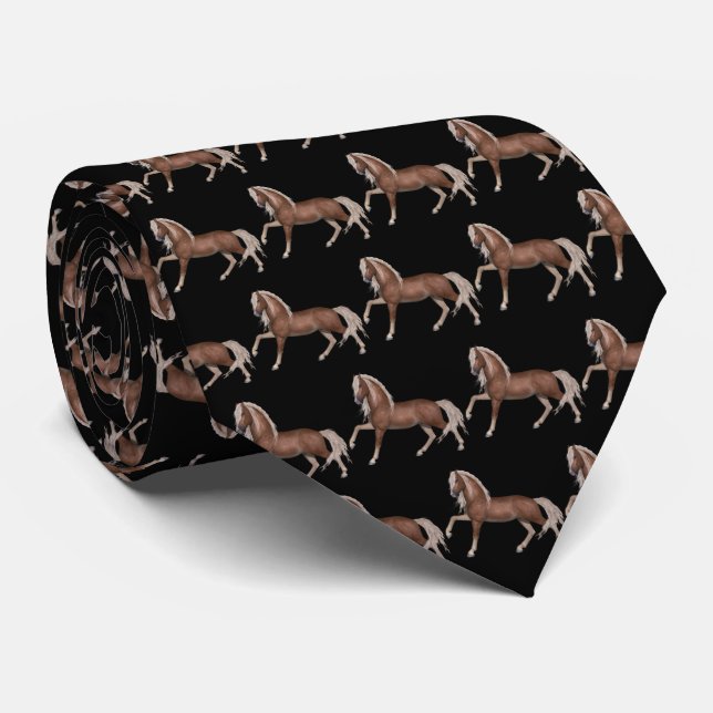 Palomino Horse Print Necktie Slips (Rullad)