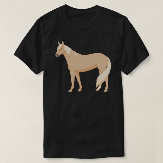 Palomino Horse Sticker T Shirt (Design framsida)