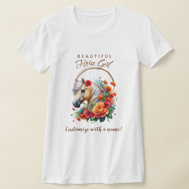 Palomino Horse T Shirt (Laydown)