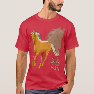 Palomino Horse T Shirt - eftersom blodet har mer