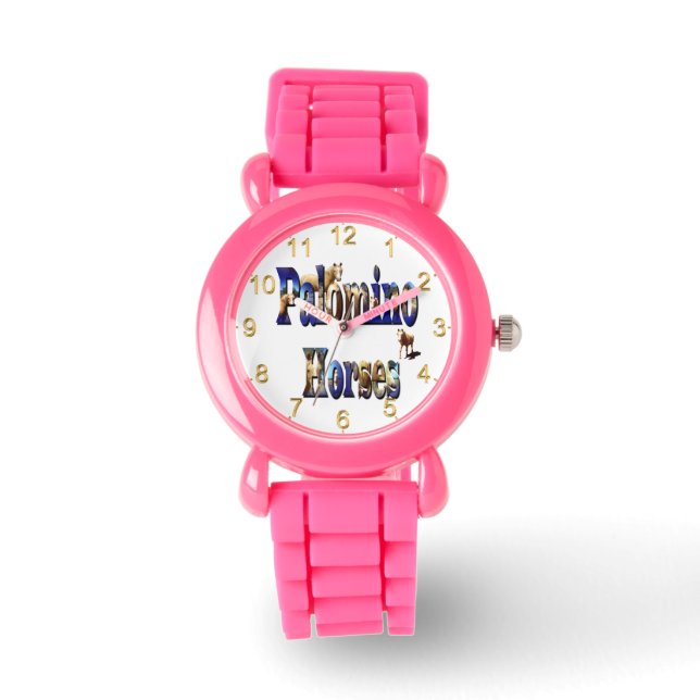 Palomino Horses Bild Logotyp Armbandsur (Framsida)