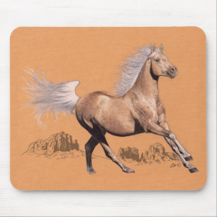 Palomino i färgpenna musmatta