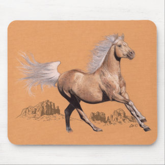 Palomino i färgpenna musmatta