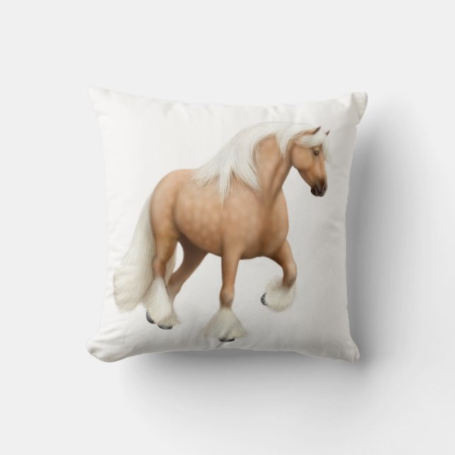 Palomino Irish Cob Häst Kudde (Framsida)