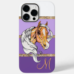 Palomino (lila gradient/guld rand) Fodral-M