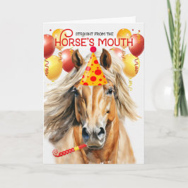 Palomino Paint Horse Funny Birthday Kort