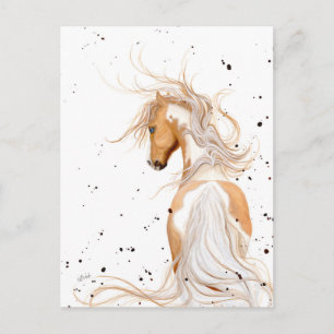 Palomino Paint Majestic av BiHrLe Postcard Vykort