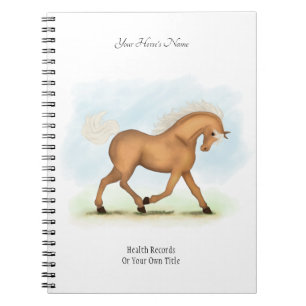 Palomino Personlig Horse / Pony Owner's Journal Anteckningsbok