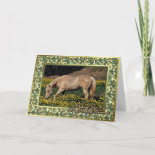 Palomino Quarter Horse Blank julkort Helgkort