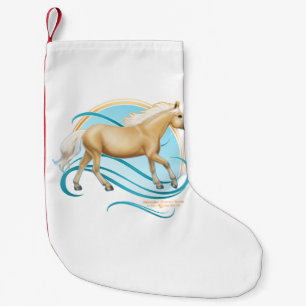 Palomino Quarter Horse Liten Julstrumpa