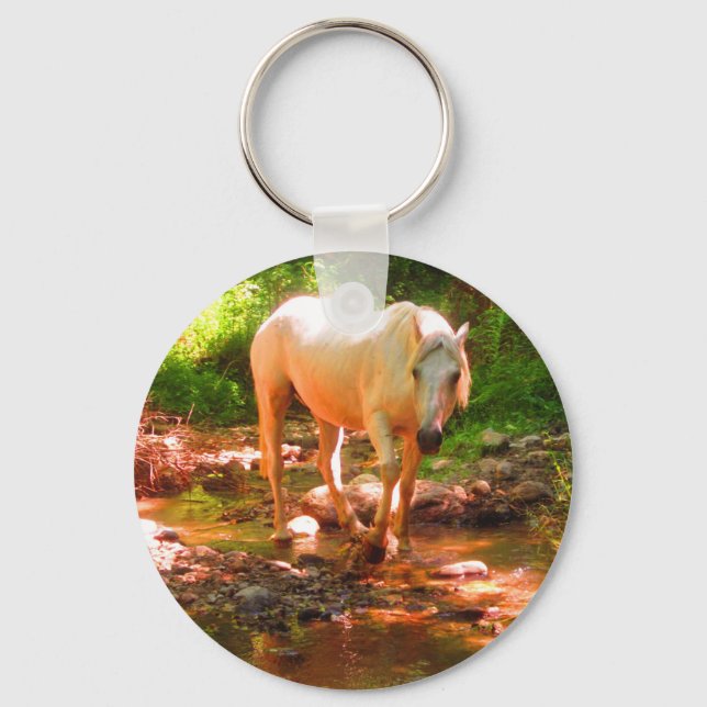 Palomino Quarter Horse Nyckelring (Framsida)
