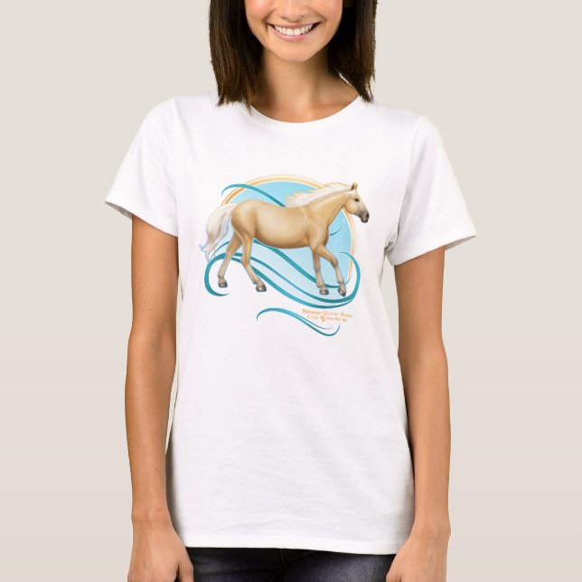 Palomino Quarter Horse T Shirt (Framsida)