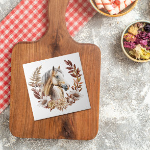 Palomino Quarterhorse Autumn WAN Kakelplatta