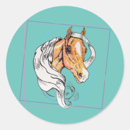 Palomino Runt Klistermärke