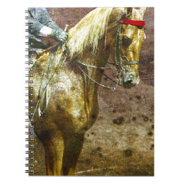 Palomino Saddleseat Grunge Anteckningsbok Med Spiral