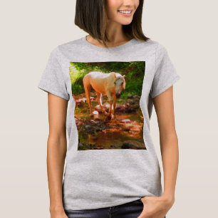 Palominoen inkvarterar hästen t shirt