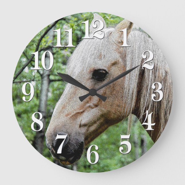 Palominoen målar det hingstHäst-älskare fotoet Stor Klocka (Framsida)