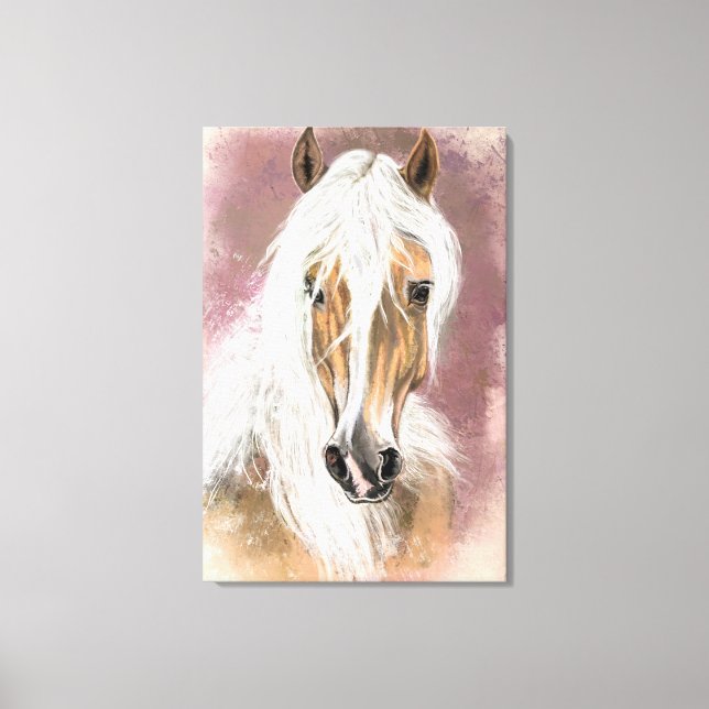 Palominohäst Canvastryck (Framsida)