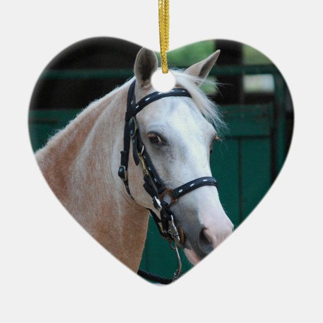 PalominoPaso Fino prydnad Julgransprydnad Keramik (Framsidan)