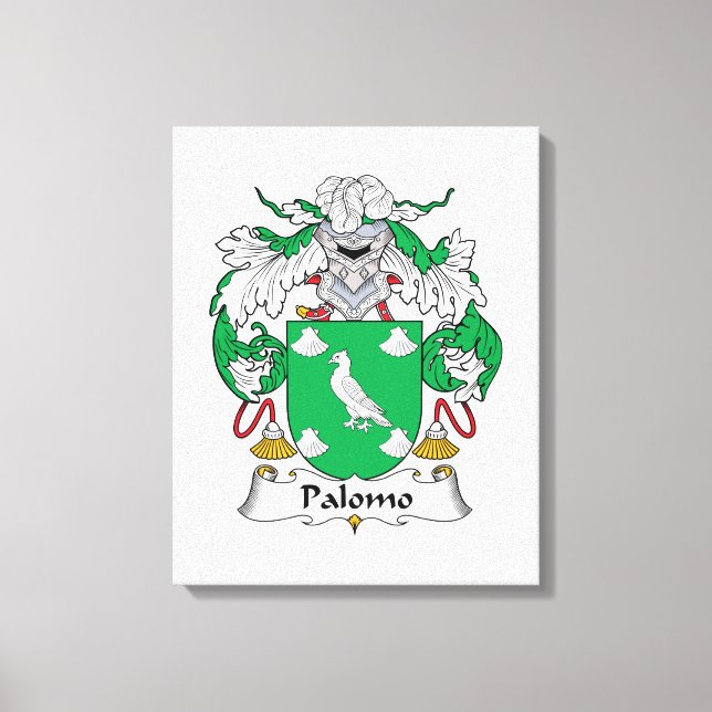 Palomo Family Crest Canvastryck (Framsida)